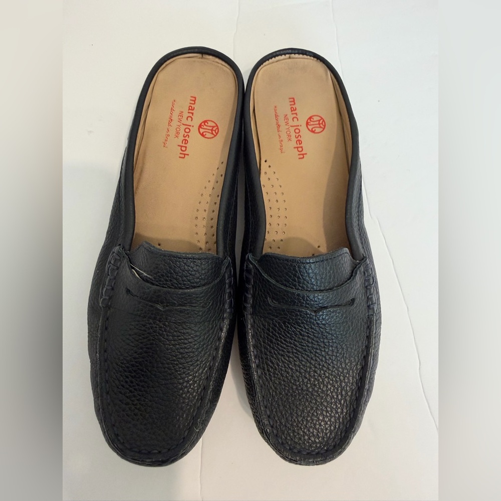 Marc Joseph leather slip on mule, size 7.5